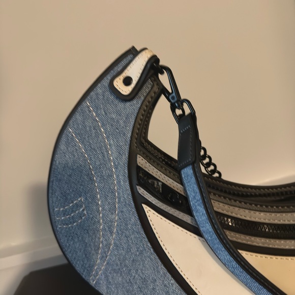 Stylish Denim and Cream Women's Bag - Picture 3 of 7